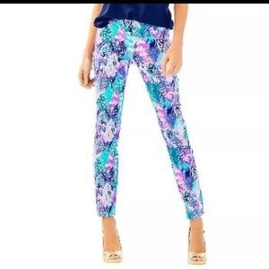 Lilly Pulitzer women’s quill out Kelly ankle pants size 2